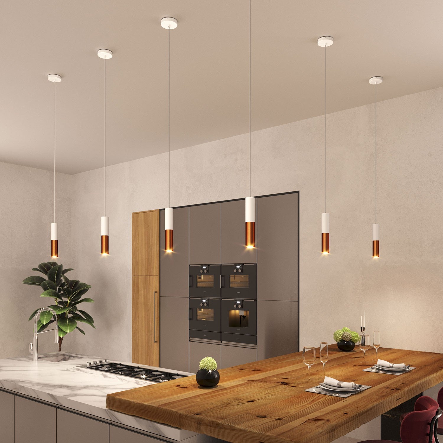 Tub-E14 tubo duplo de metal para holofotes com anel de suporte de lâmpada E-14