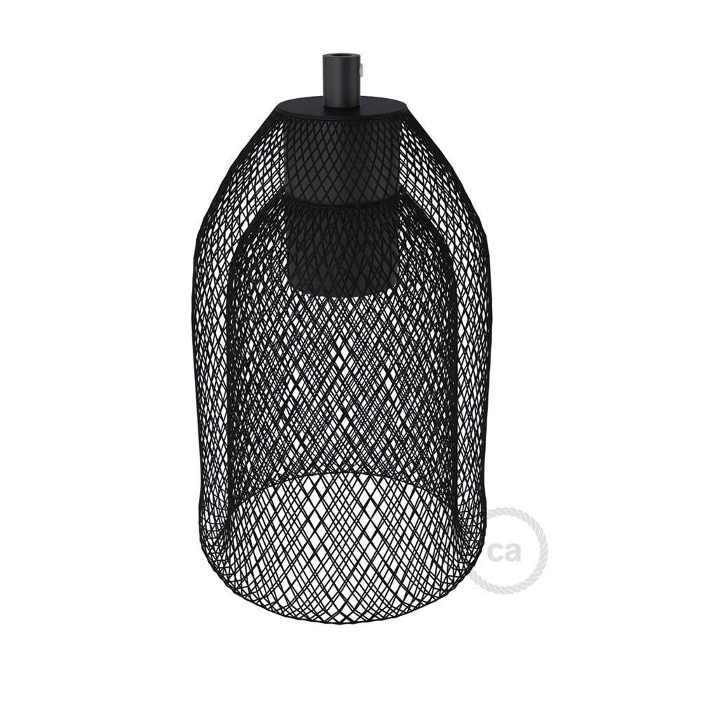 Abajur gaiola de metal Ghostbell com suporte de lâmpada E27