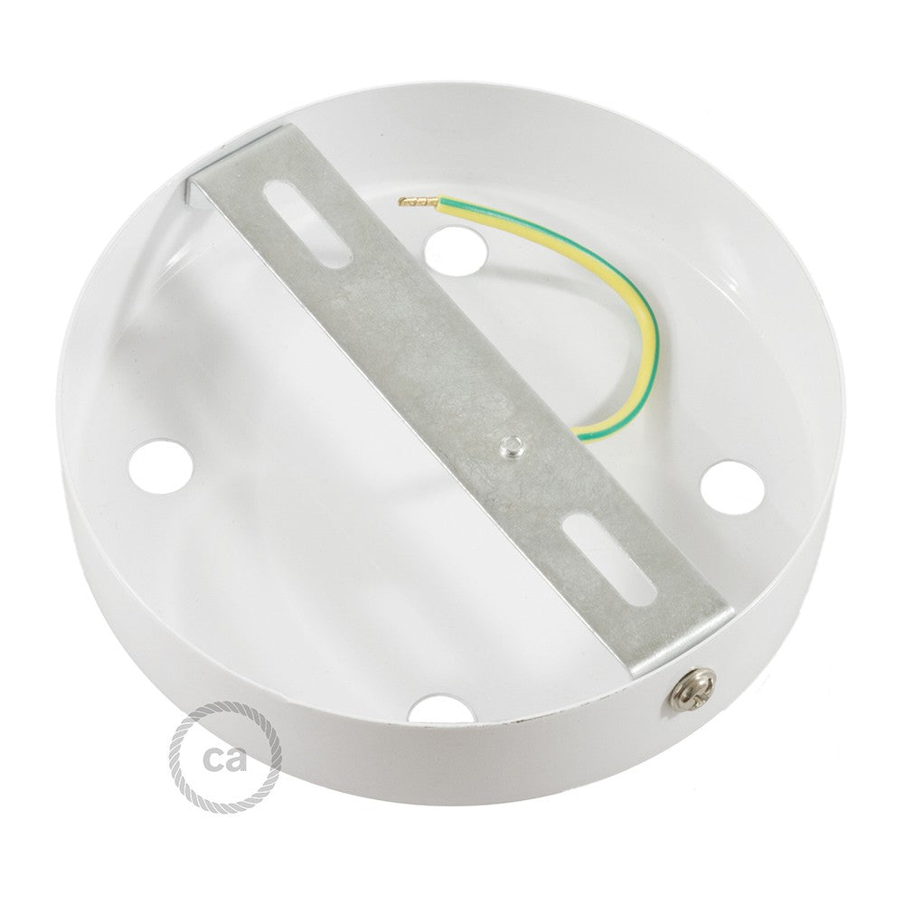 Kit de rosácea de teto cilíndrica em metal de 4 furos