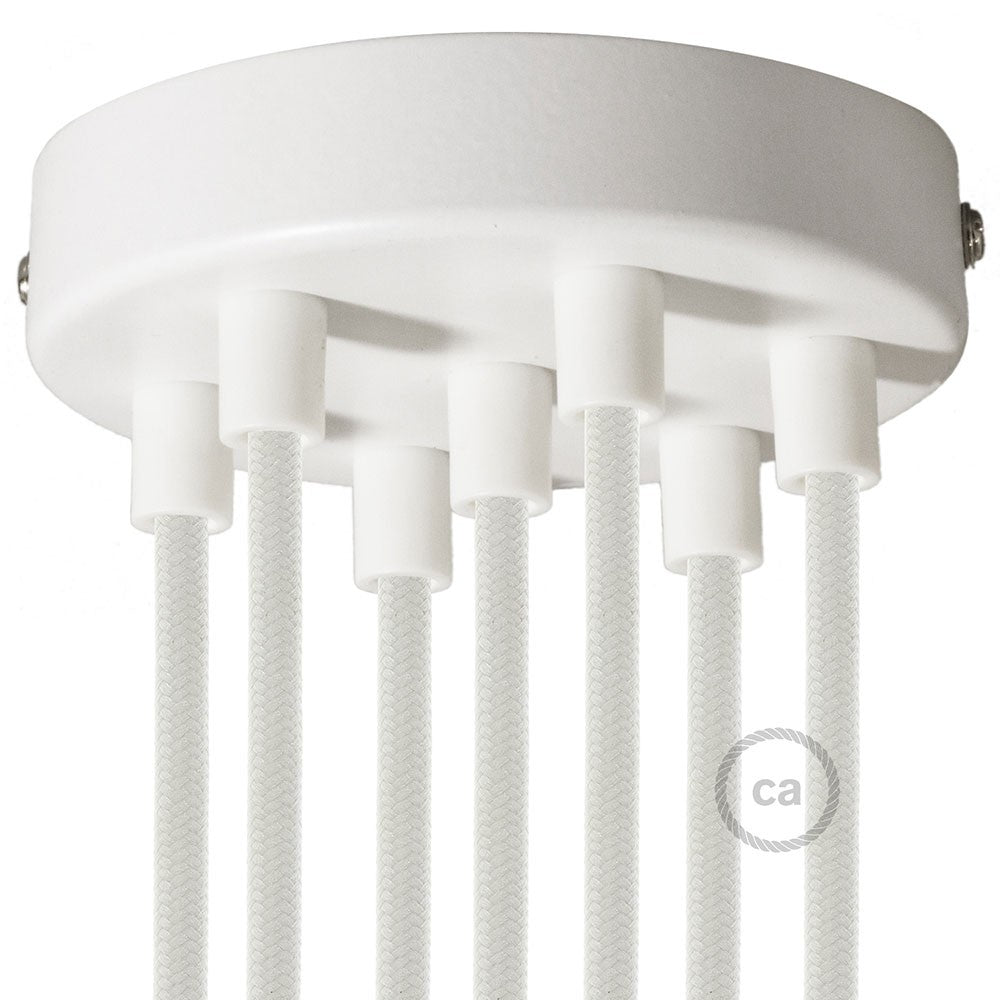 Cylindrical metal 7-hole ceiling rose kit