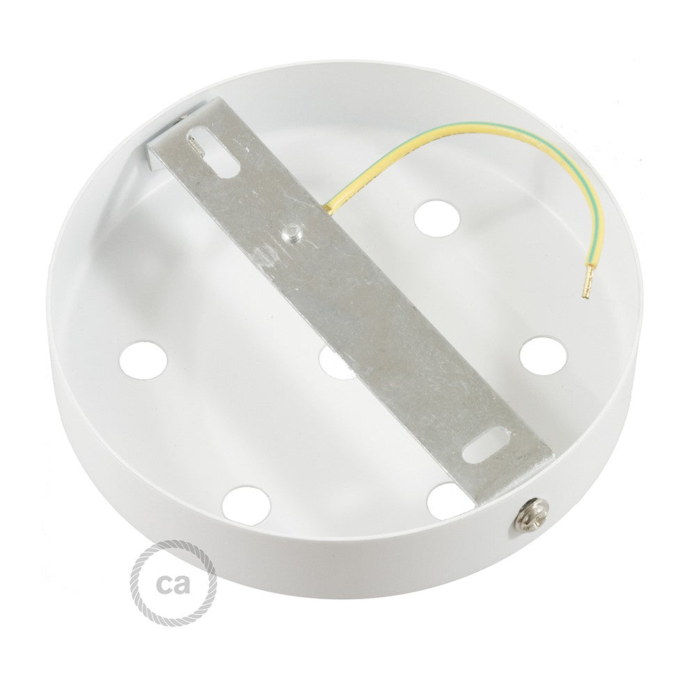 Kit de rosácea de teto cilíndrica em metal de 7 furos