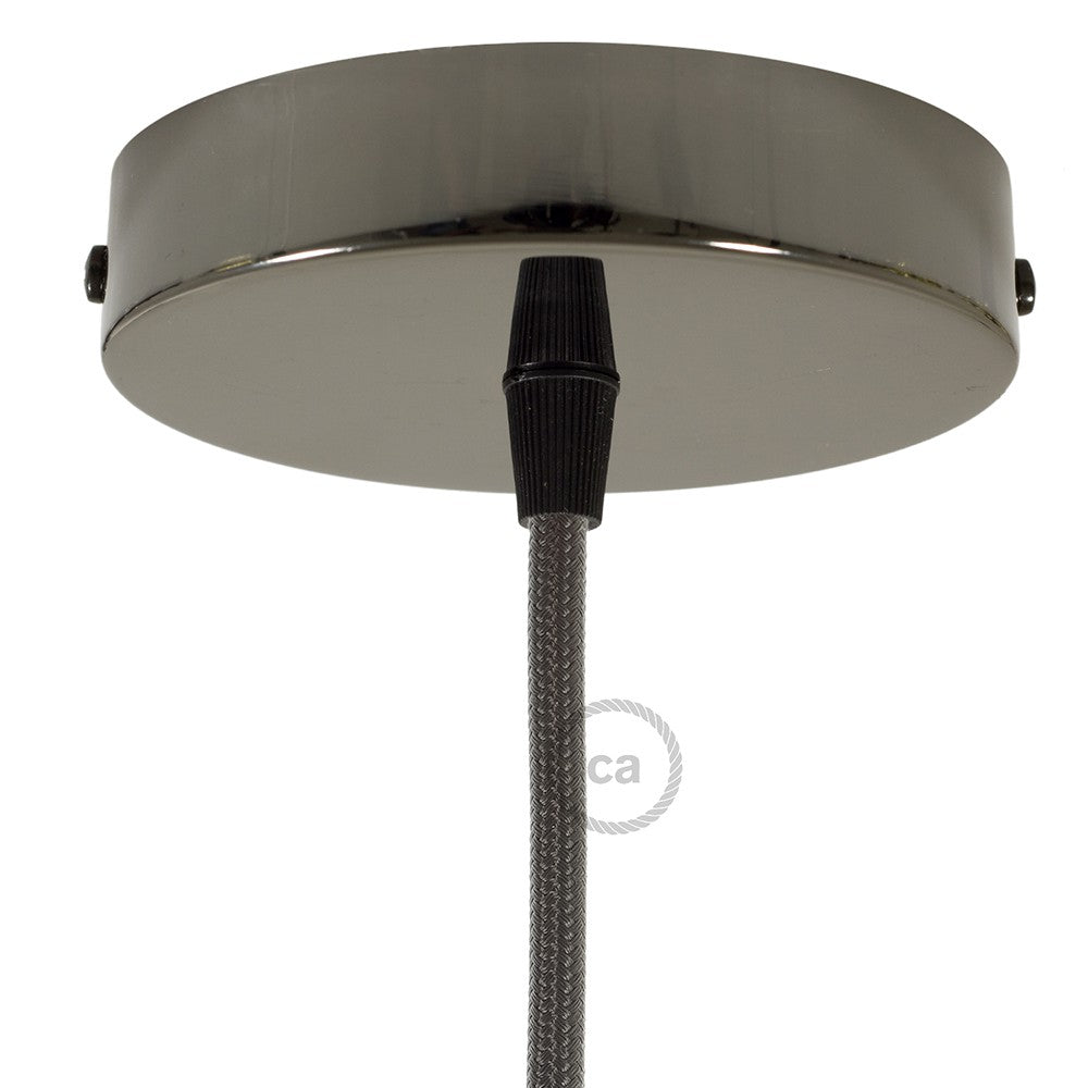 Cylindrical metal ceiling rose kit