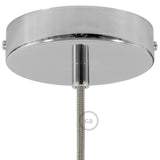 Cylindrical metal ceiling rose kit