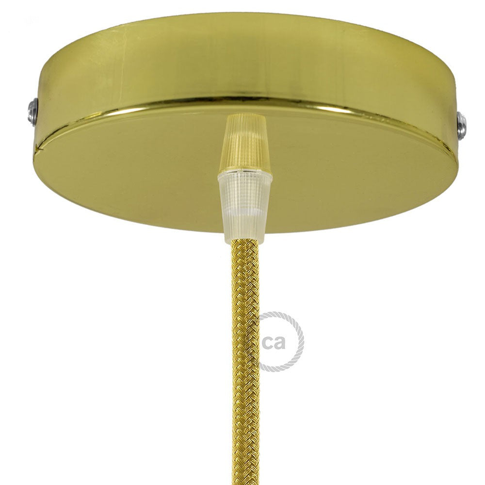 Cylindrical metal ceiling rose kit