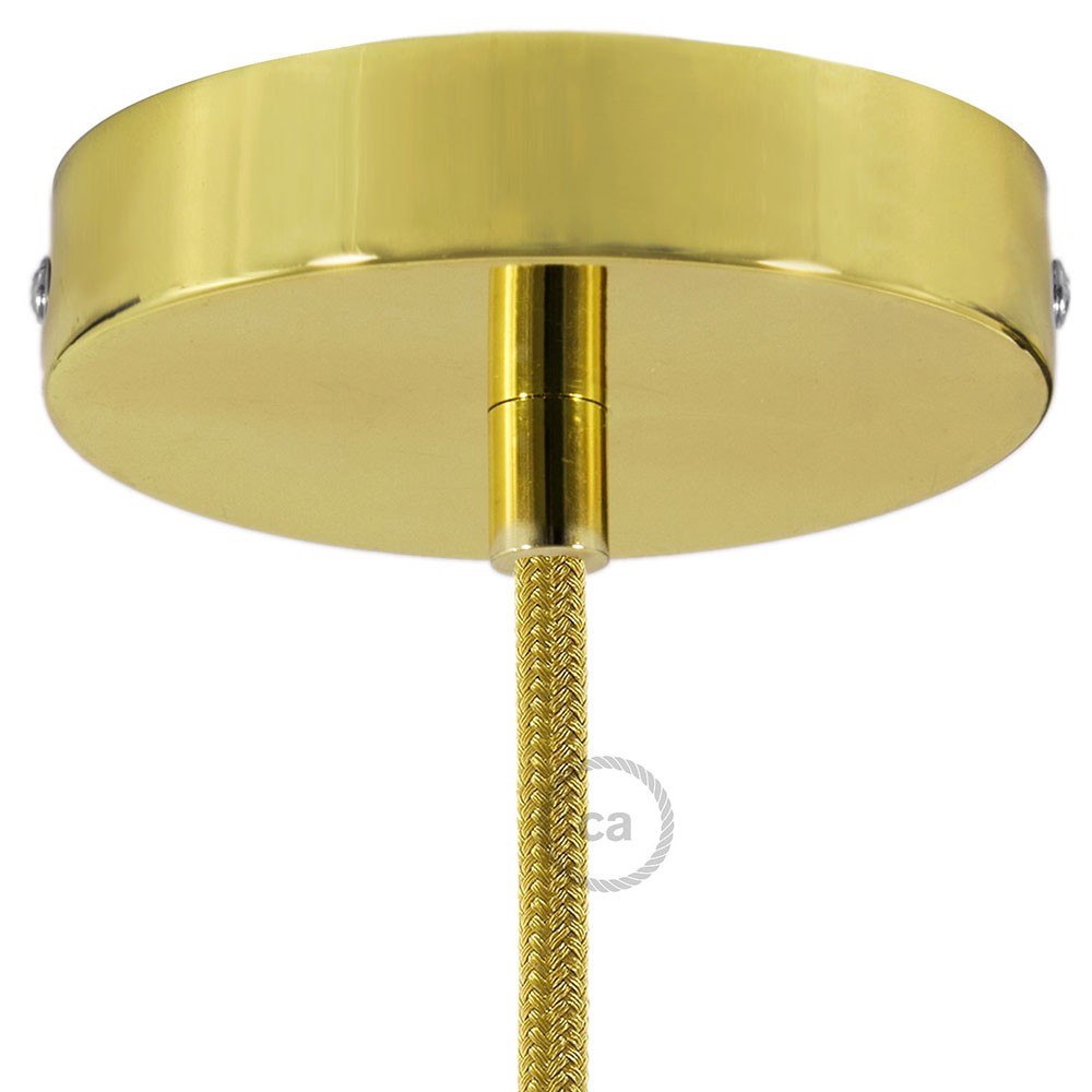 Cylindrical metal ceiling rose kit