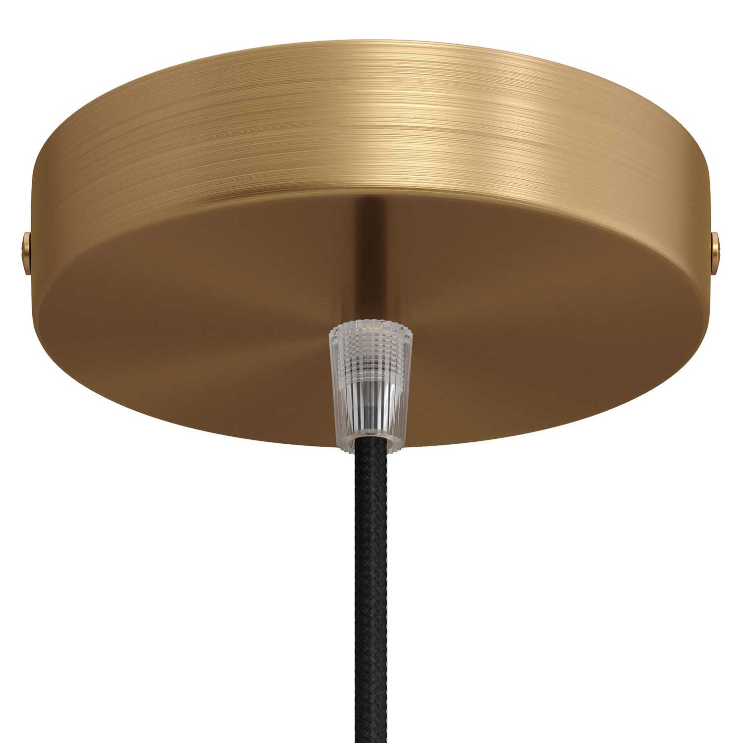 Cylindrical metal ceiling rose kit