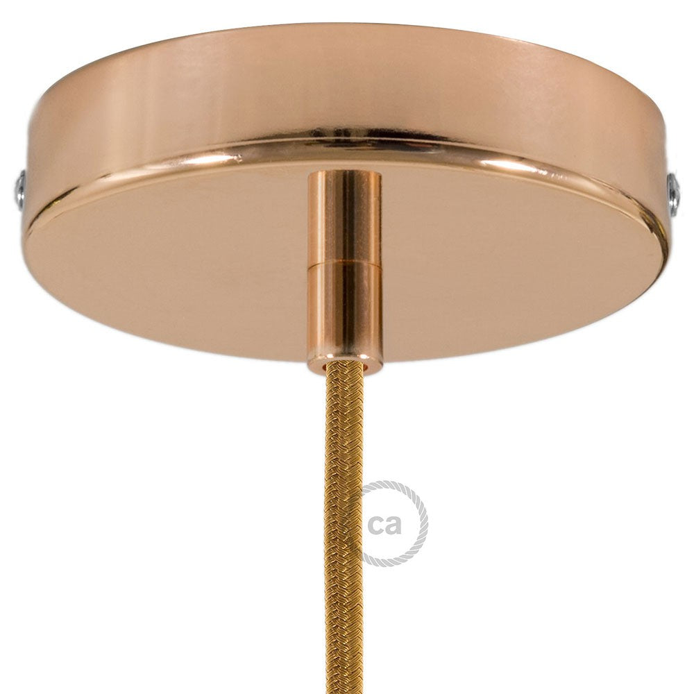 Cylindrical metal ceiling rose kit