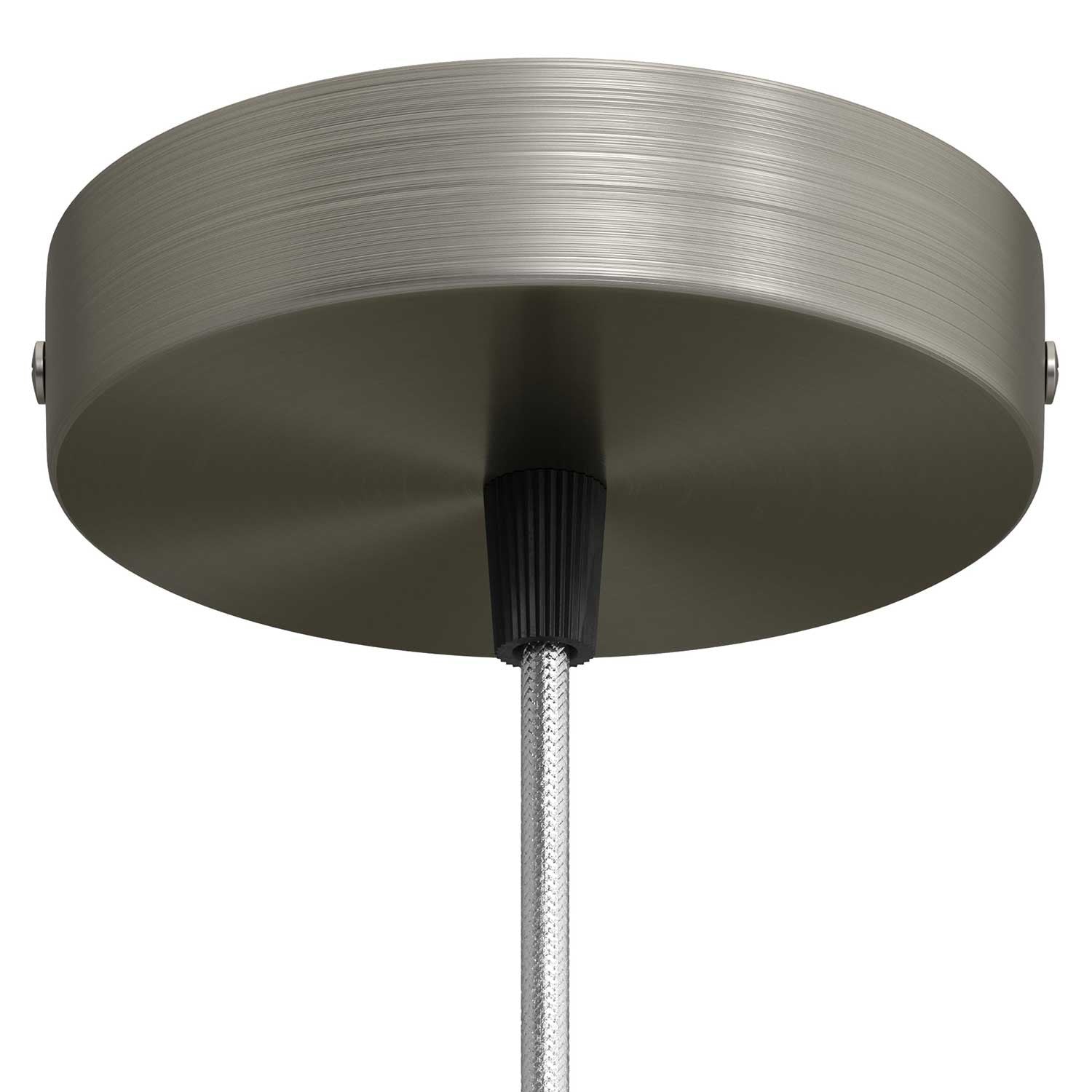 Cylindrical metal ceiling rose kit