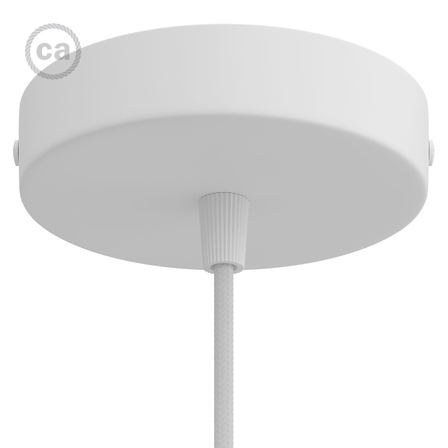 Cylindrical metal ceiling rose kit