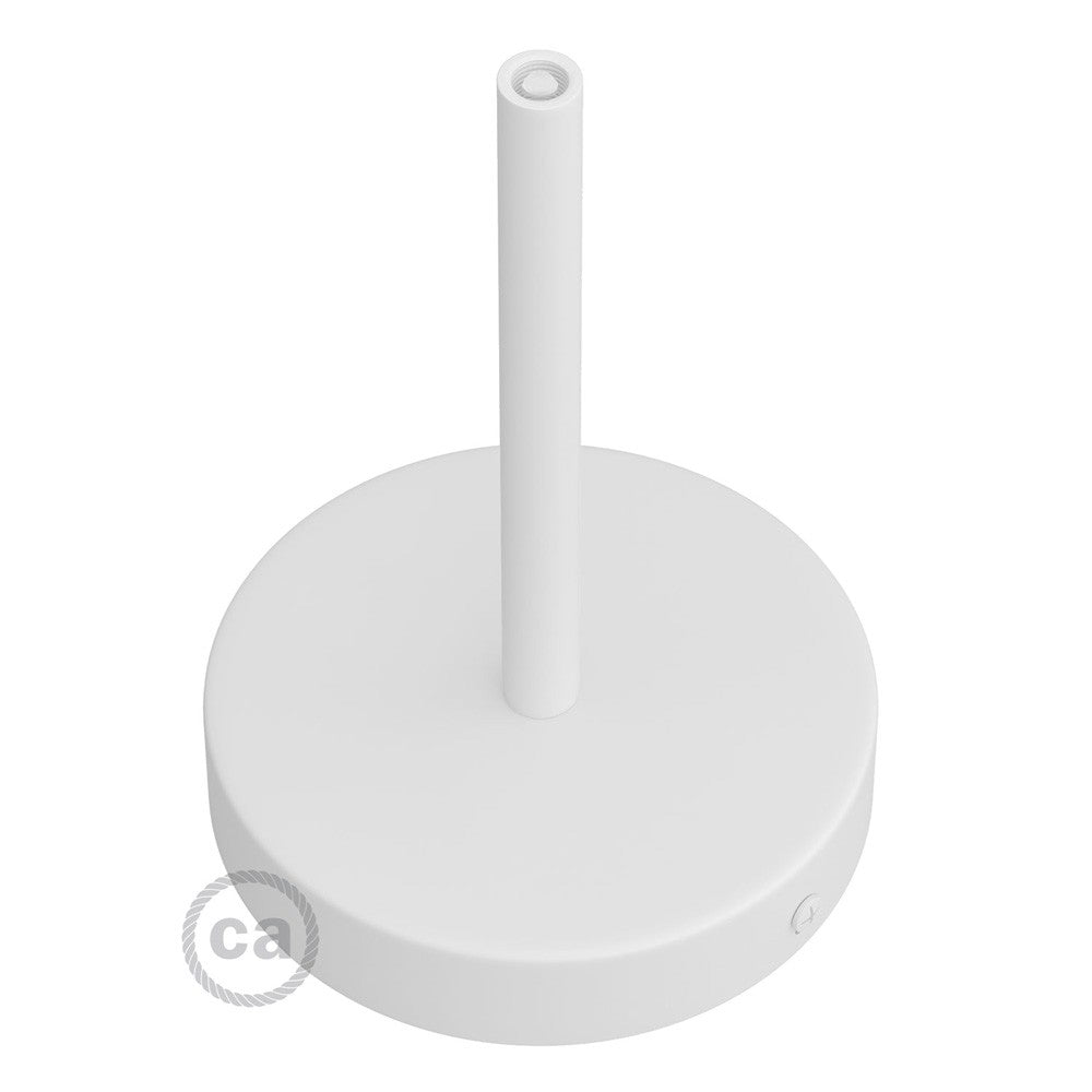 Kit de rosácea de teto cilíndrica em metal com braçadeira de cabo de 15 cm