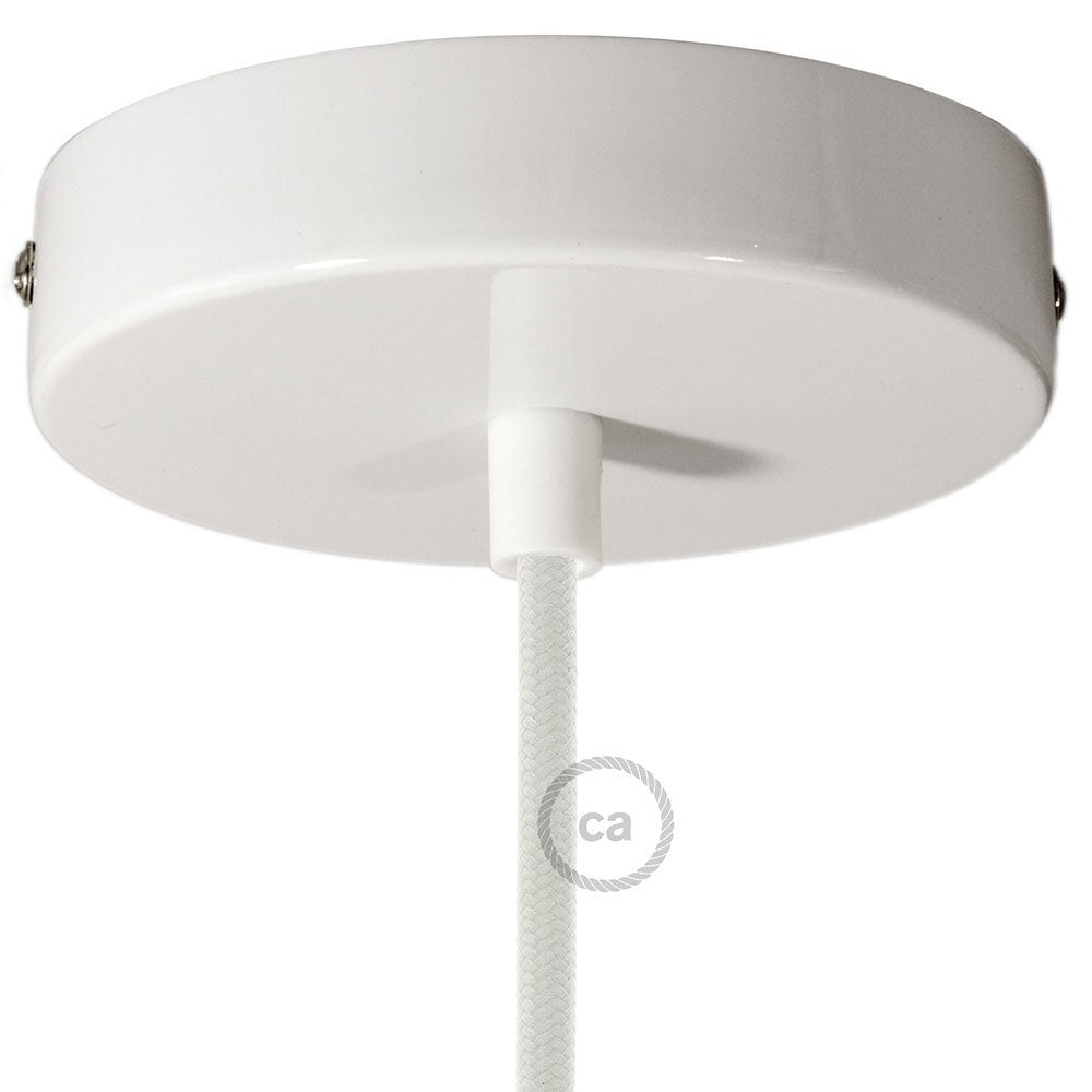 Cylindrical metal ceiling rose kit