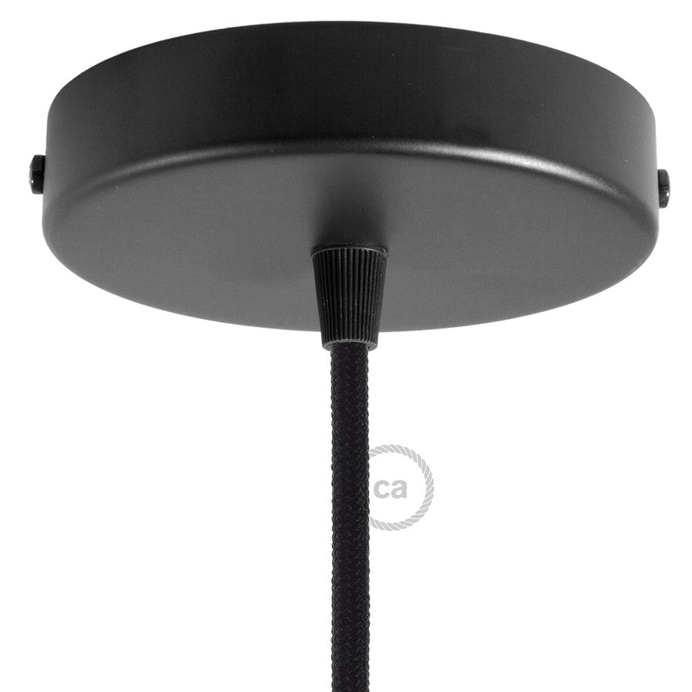 Cylindrical metal ceiling rose kit