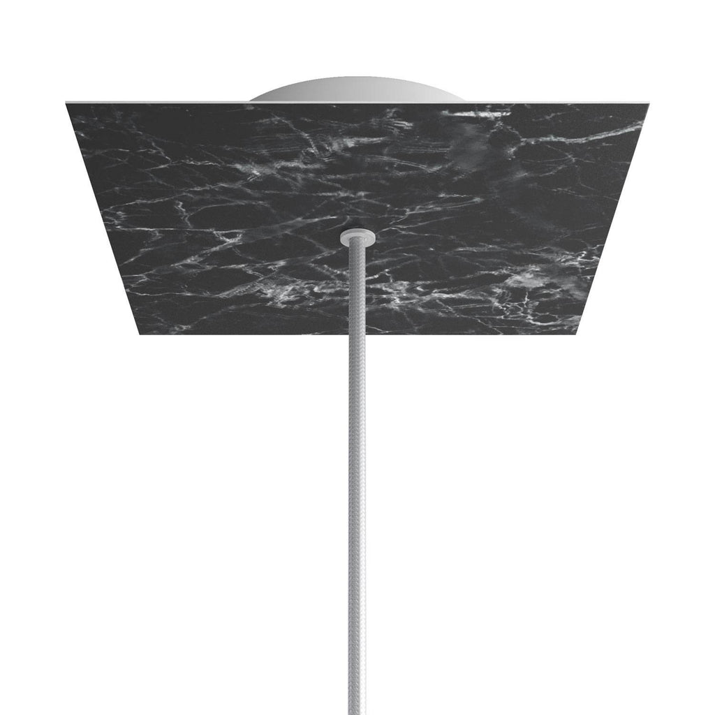 Square Rose-One 1-hole ceiling rose kit, 200 mm Cover