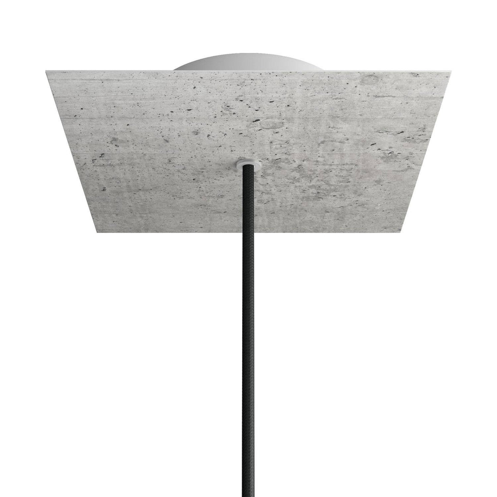 Square Rose-One 1-hole ceiling rose kit, 200 mm Cover