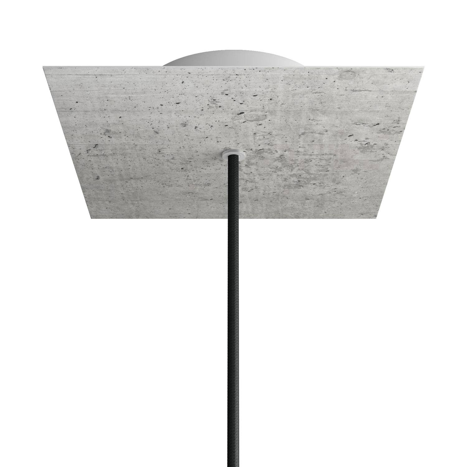 Square Rose-One 1-hole ceiling rose kit, 200 mm Cover