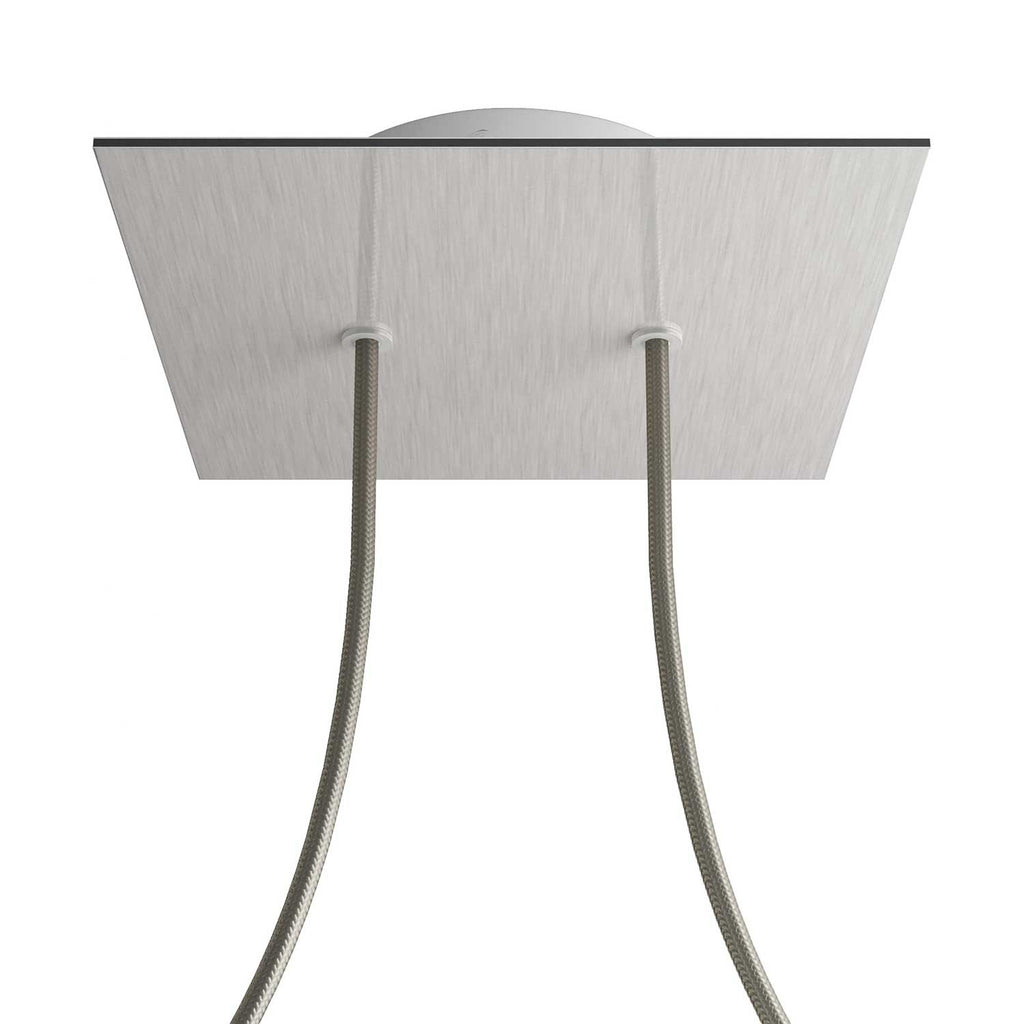 Square Rose-One 2-hole ceiling rose kit, 200 mm Cover