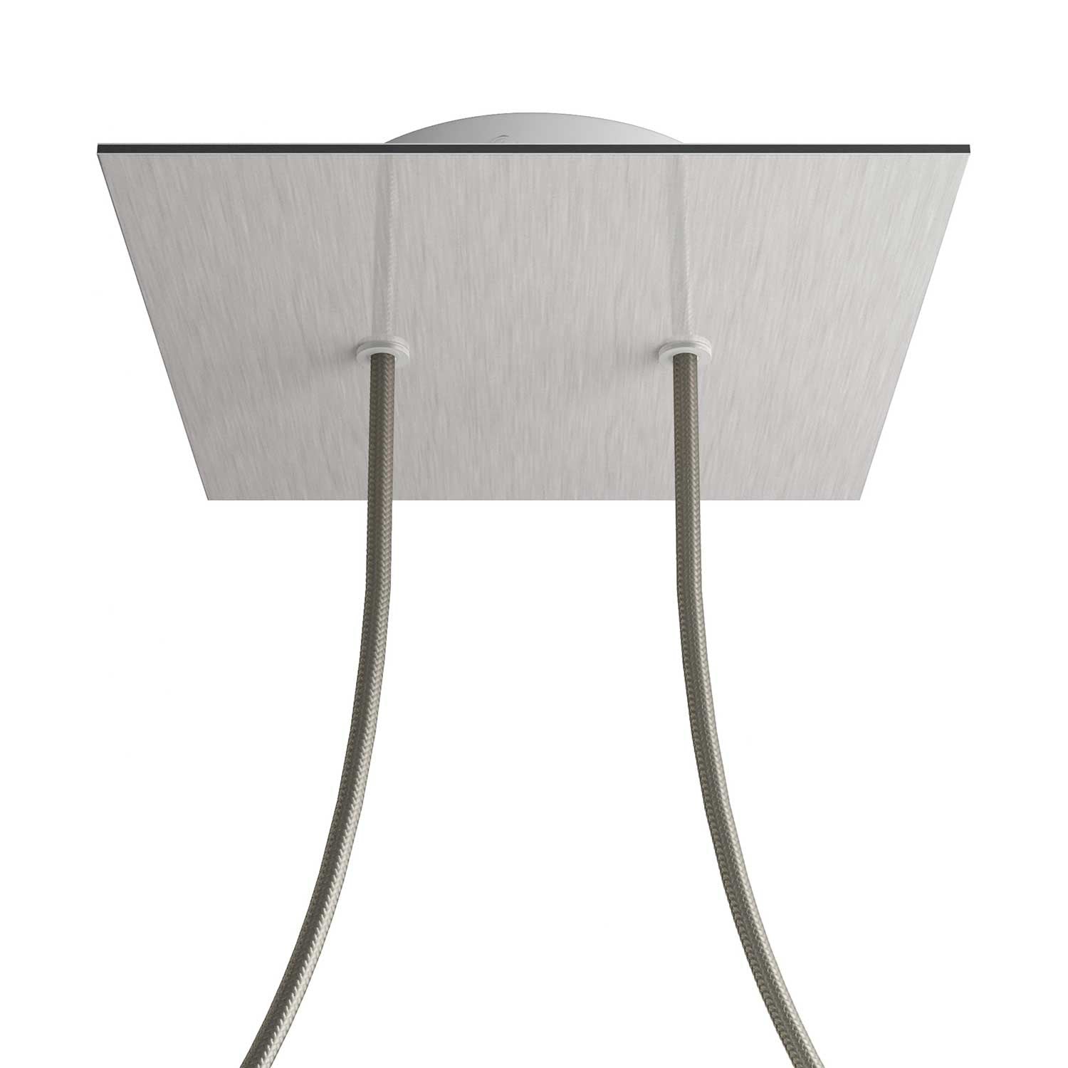 Square Rose-One 2-hole ceiling rose kit, 200 mm Cover