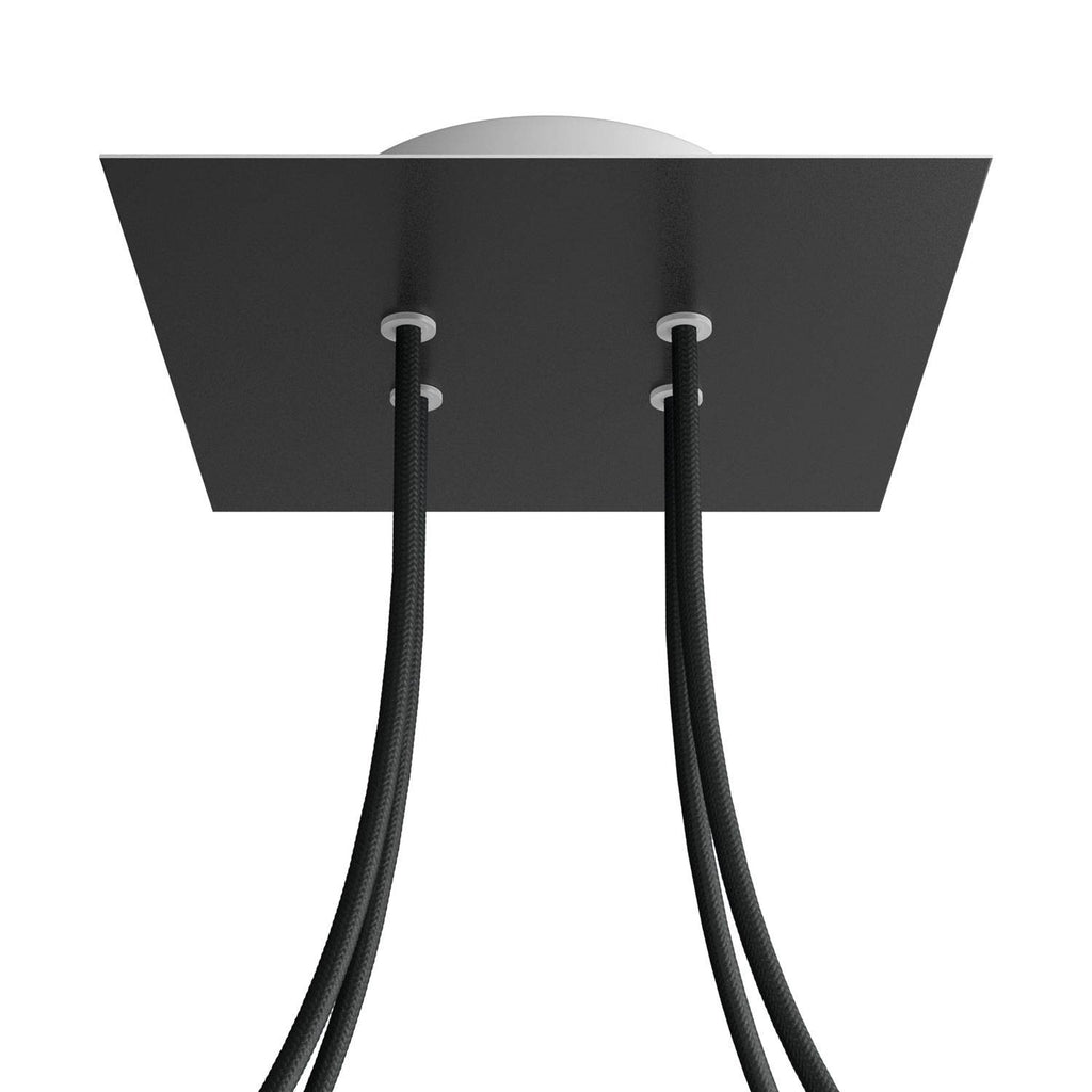 Square Rose-One 4-hole ceiling rose kit, 200 mm Cover