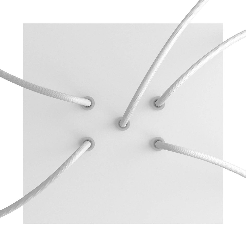 Florão Square Rose-One com 5 furos centrais e 4 laterais 200 mm