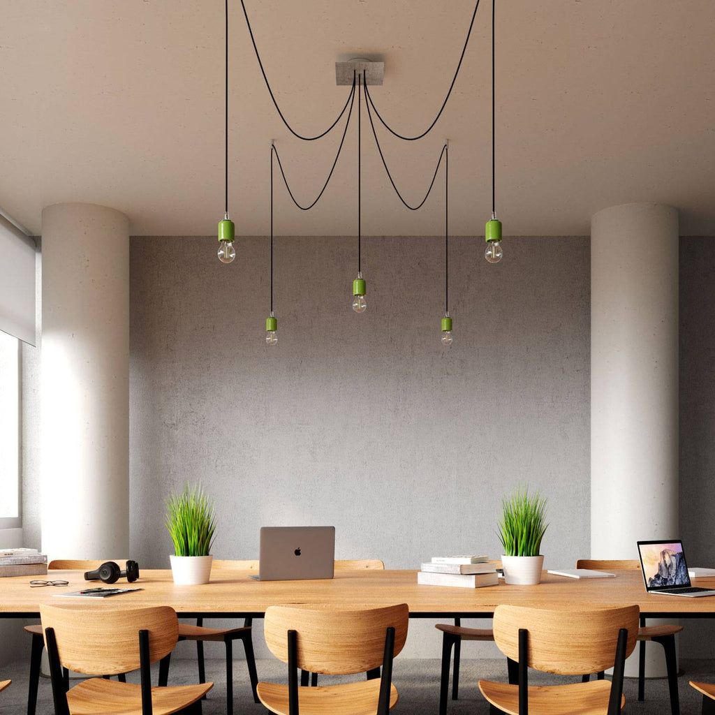 Florão Square Rose-One com 5 furos centrais e 4 laterais 200 mm