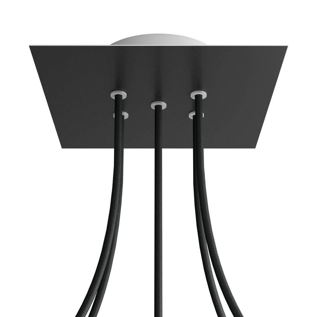 Square Rose-One 5-hole ceiling rose kit, 200 mm Cover