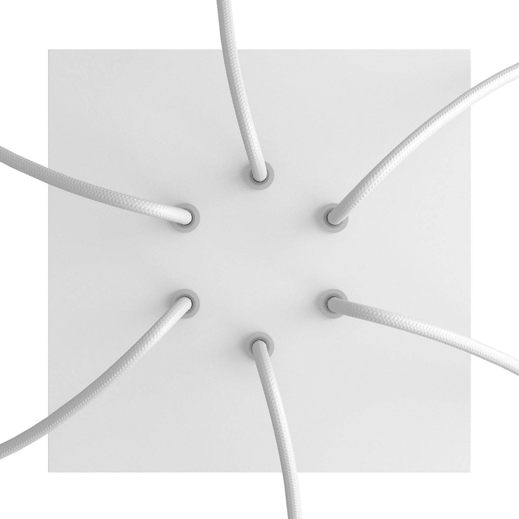 Florão Square Rose-One com 6 furos centrais e 4 laterais 200 mm