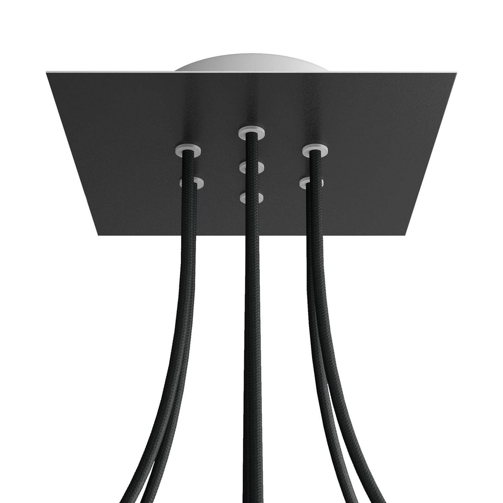 Square Rose-One 7-hole ceiling rose kit, 200 mm Cover