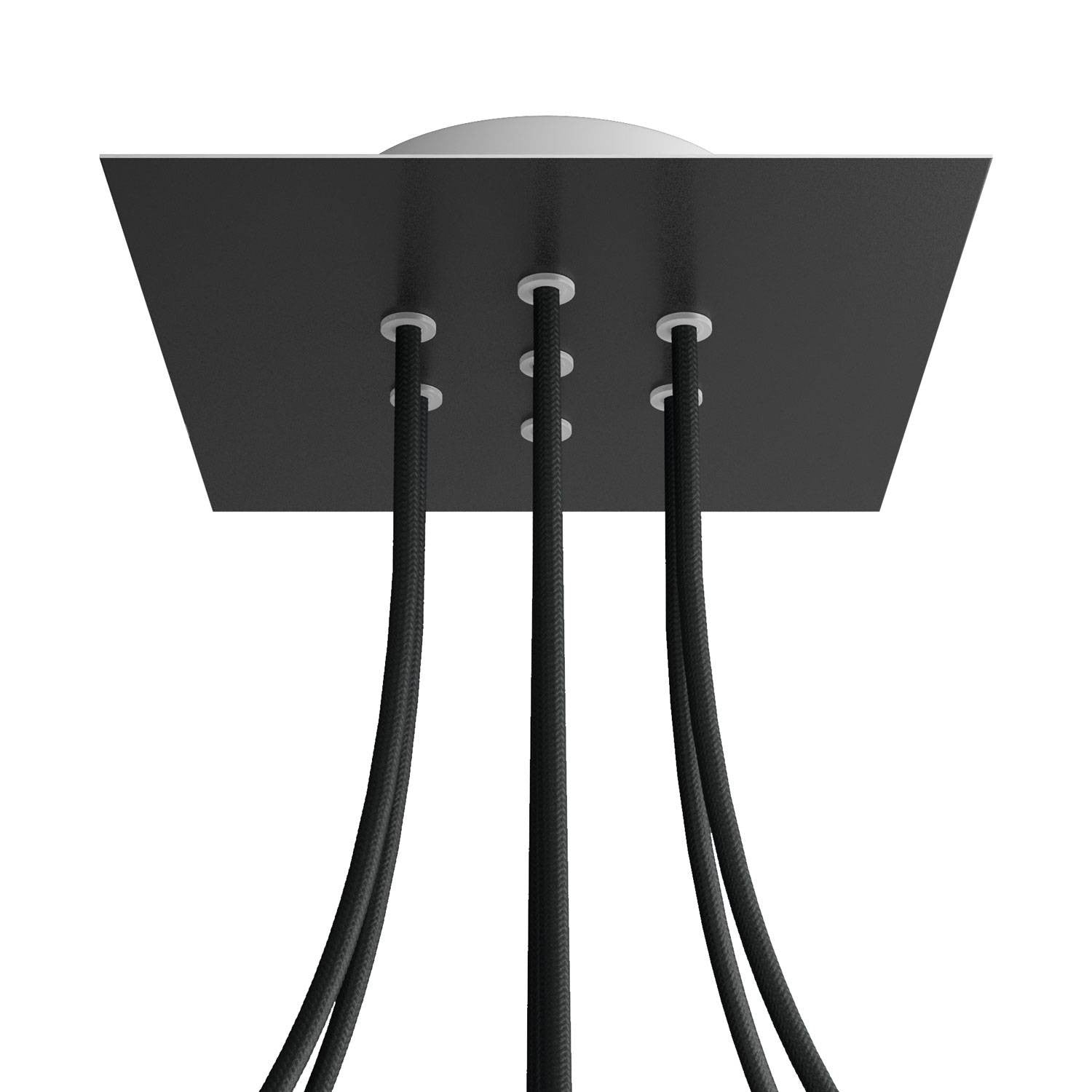 Square Rose-One 7-hole ceiling rose kit, 200 mm Cover