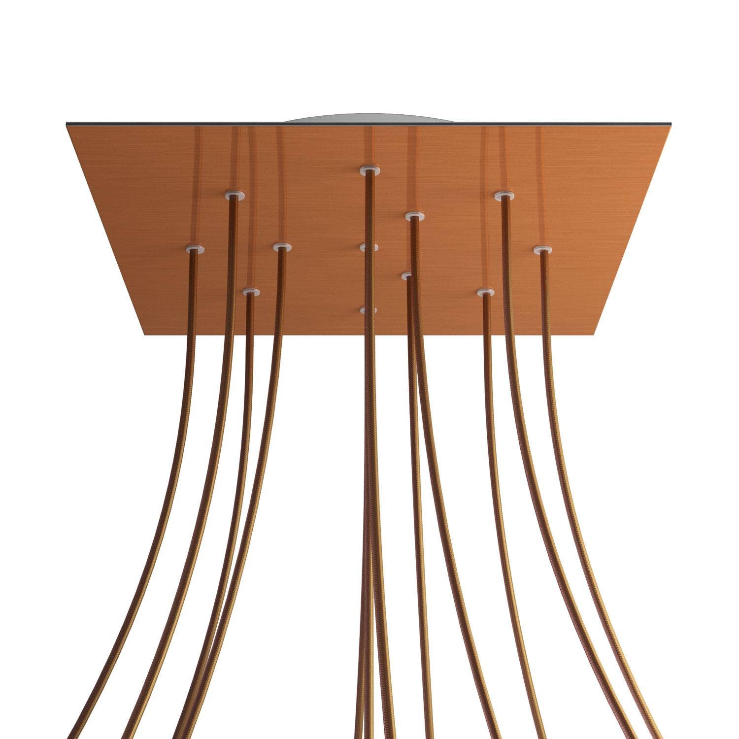 Square XXL Rose-One 12-hole ceiling rose kit, 400 mm Cover