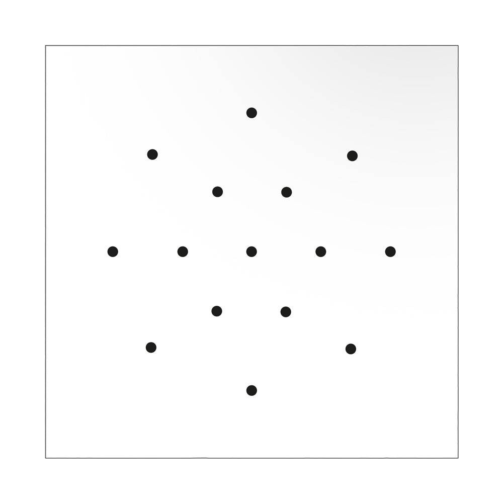 Square XXL Rose-One 15-hole ceiling rose kit 400 mm Cover