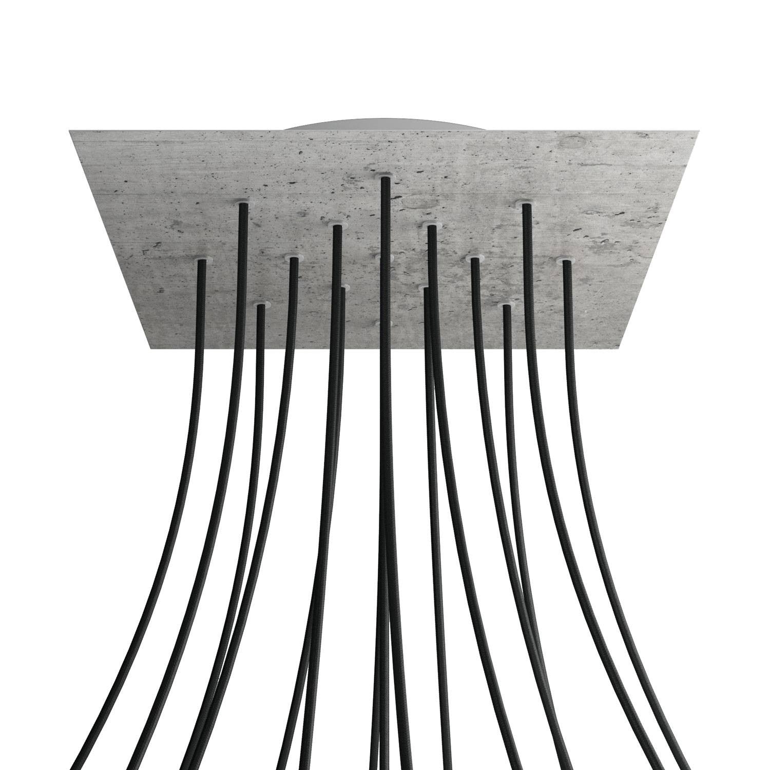 Square XXL Rose-One 15-hole ceiling rose kit, 400 mm Cover