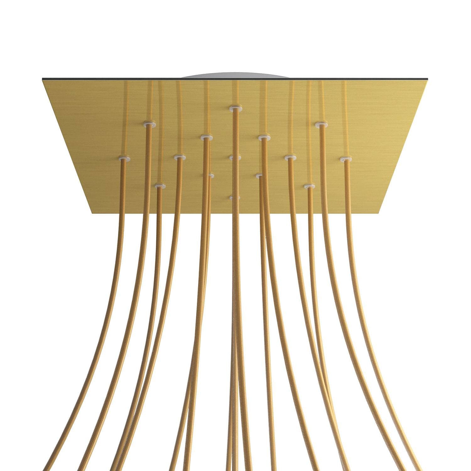 Square XXL Rose-One 15-hole ceiling rose kit, 400 mm Cover