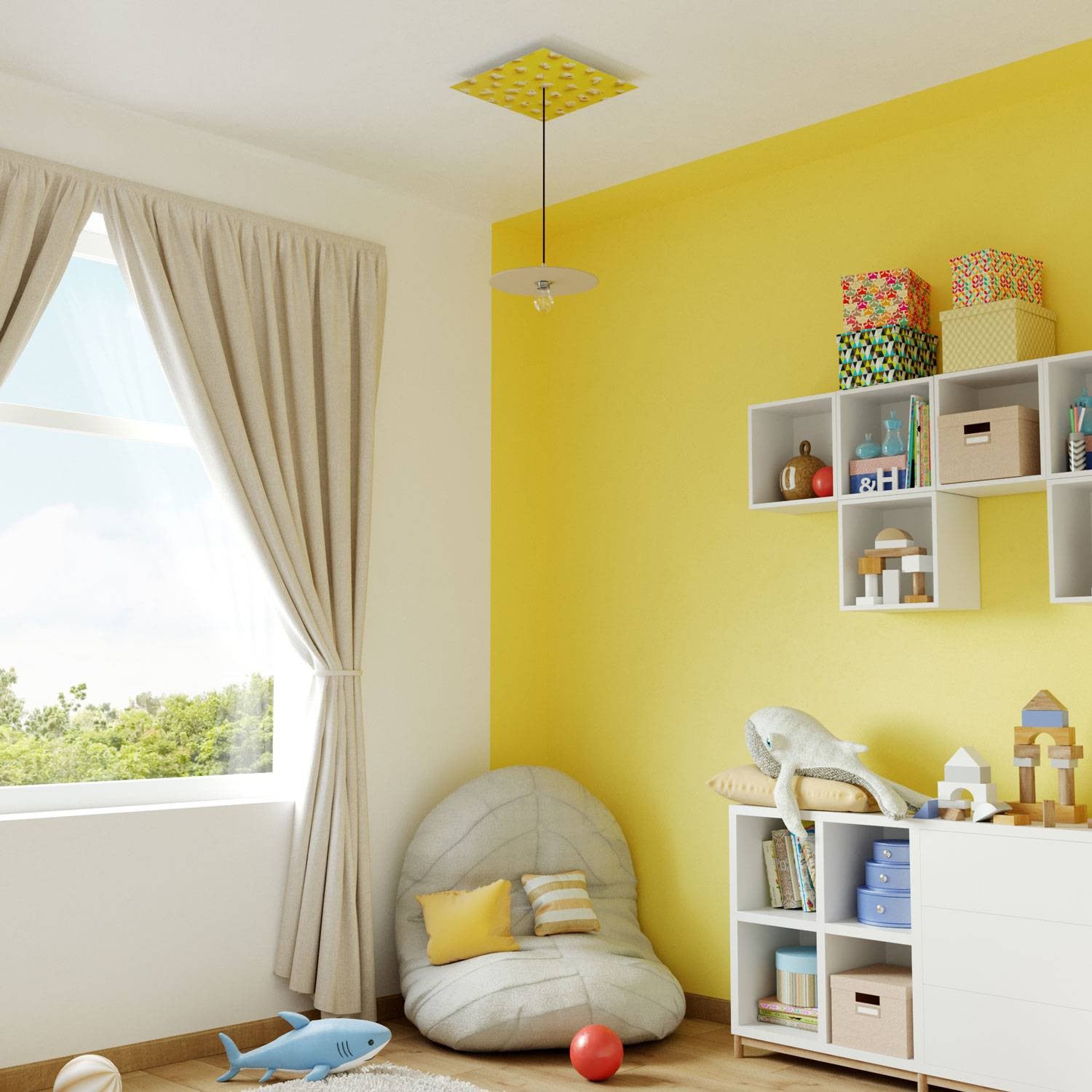 Square XXL Rose-One 1-hole ceiling rose kit 400 mm Cover