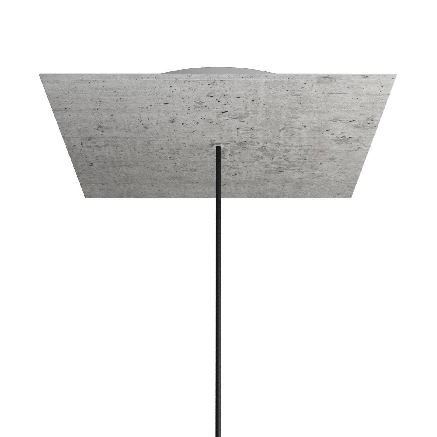 Square XXL Rose-One 1-hole ceiling rose kit, 400 mm Cover