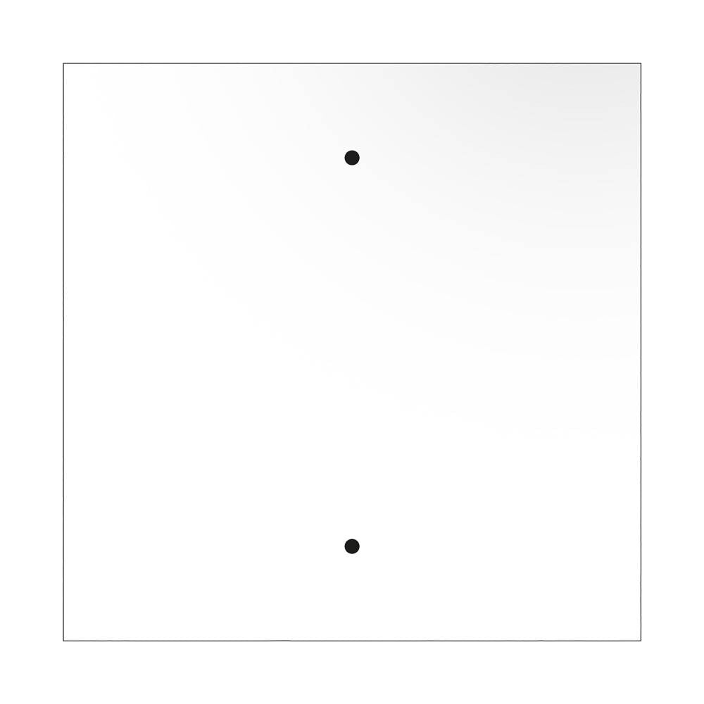 Square XXL Rose-One 2-hole ceiling rose kit 400 mm Cover