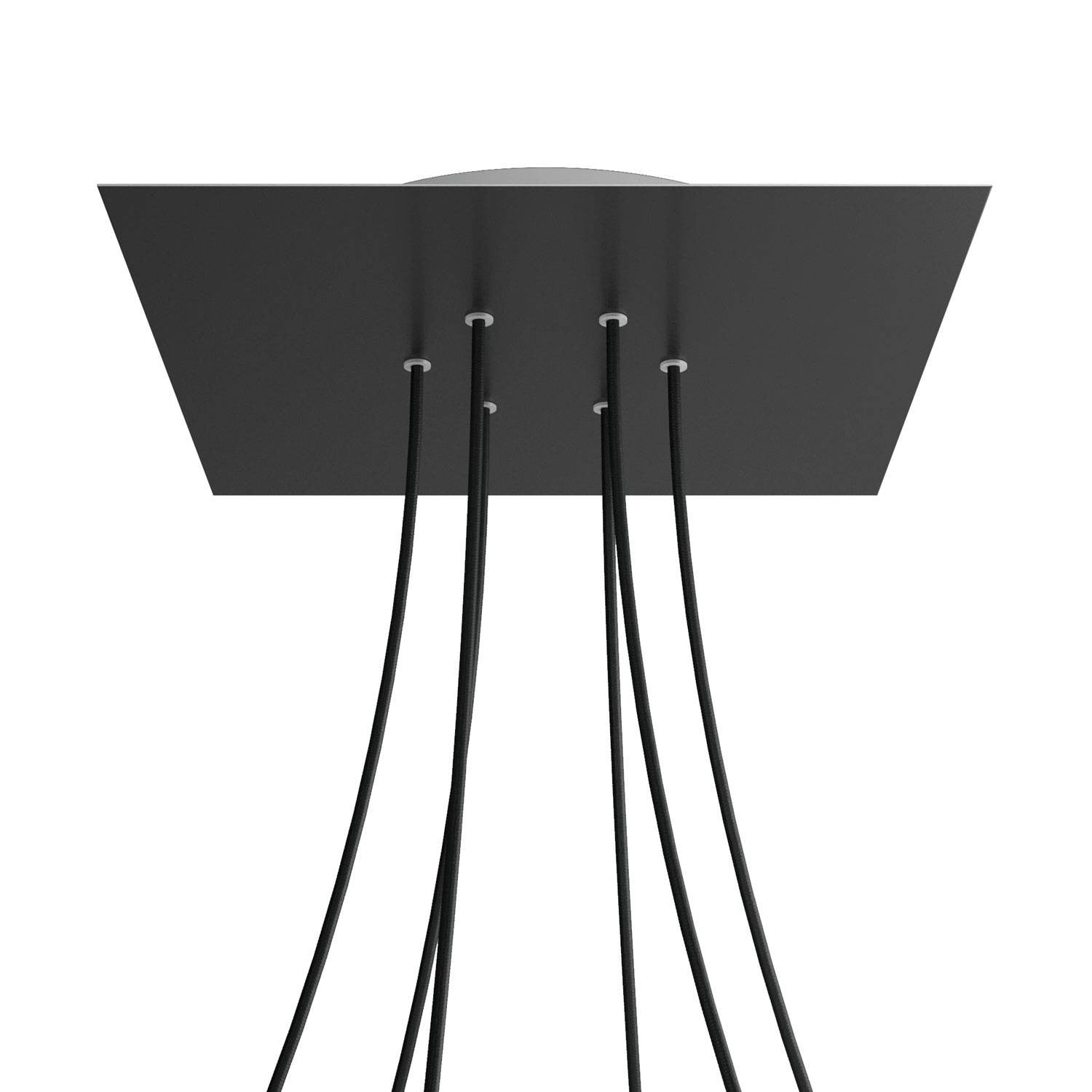 Square XXL Rose-One 6-hole ceiling rose kit, 400 mm Cover