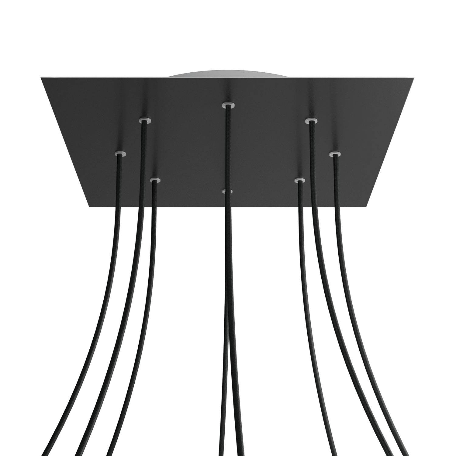 Square XXL Rose-One 8-hole ceiling rose kit, 400 mm Cover