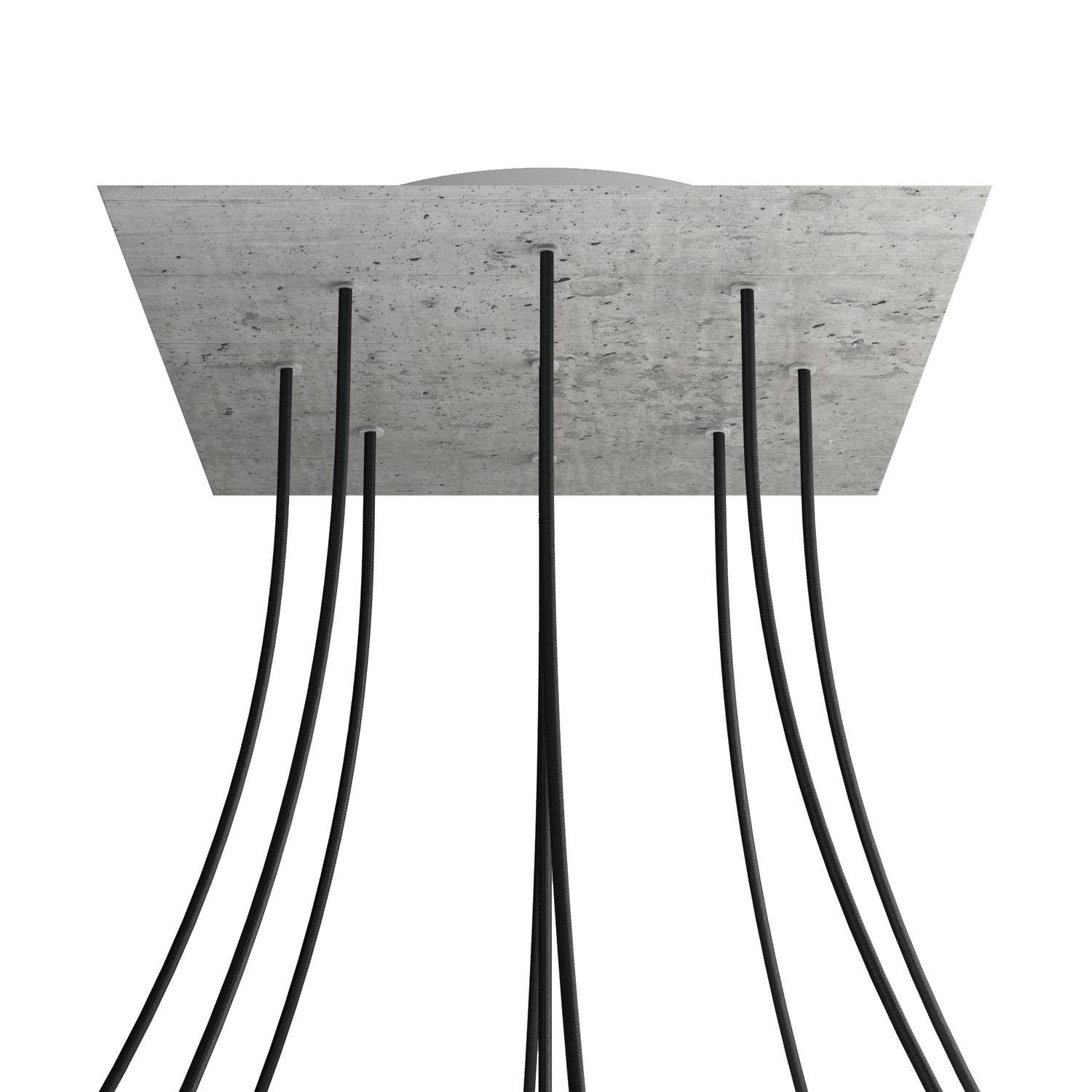 Square XXL Rose-One 9-hole ceiling rose kit, 400 mm Cover