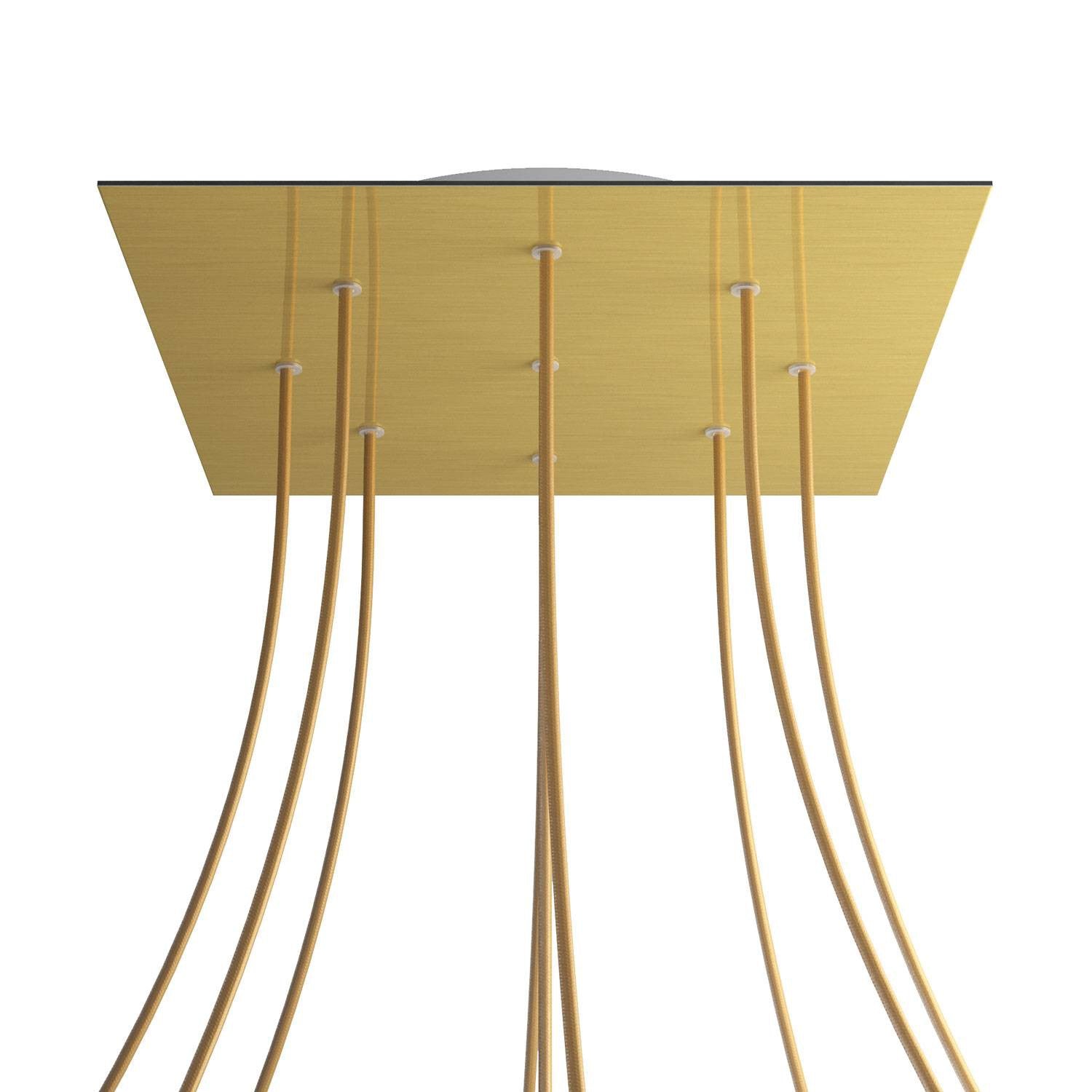 Square XXL Rose-One 9-hole ceiling rose kit, 400 mm Cover