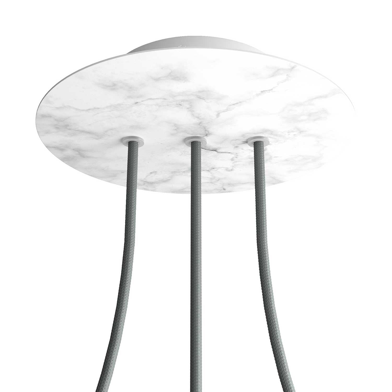 Round Rose-One 3 in-line holes ceiling rose kit, 200 mm Cover
