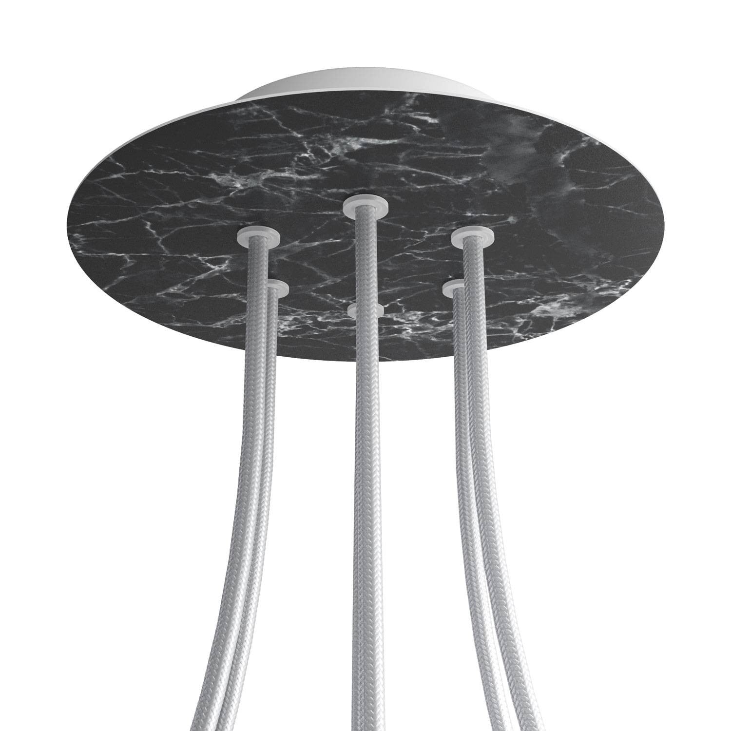 Round Rose-One 6-hole ceiling rose kit, 200 mm Cover