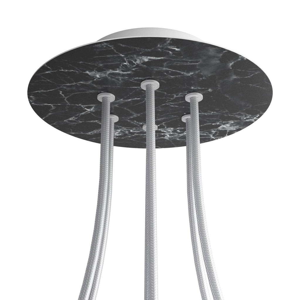 Round Rose-One 6-hole ceiling rose kit, 200 mm Cover