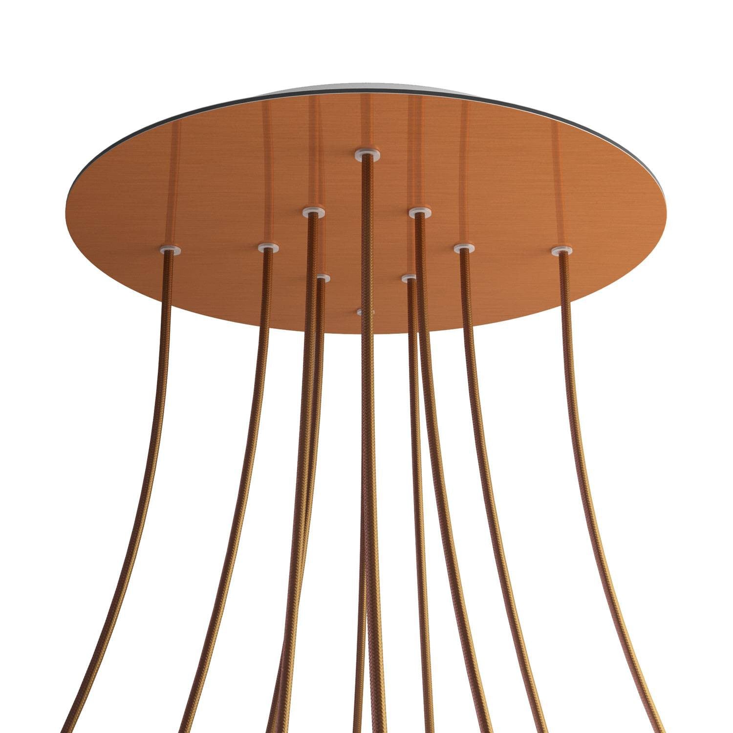 Round XXL Rose-One 10-hole ceiling rose kit, 400 mm Cover