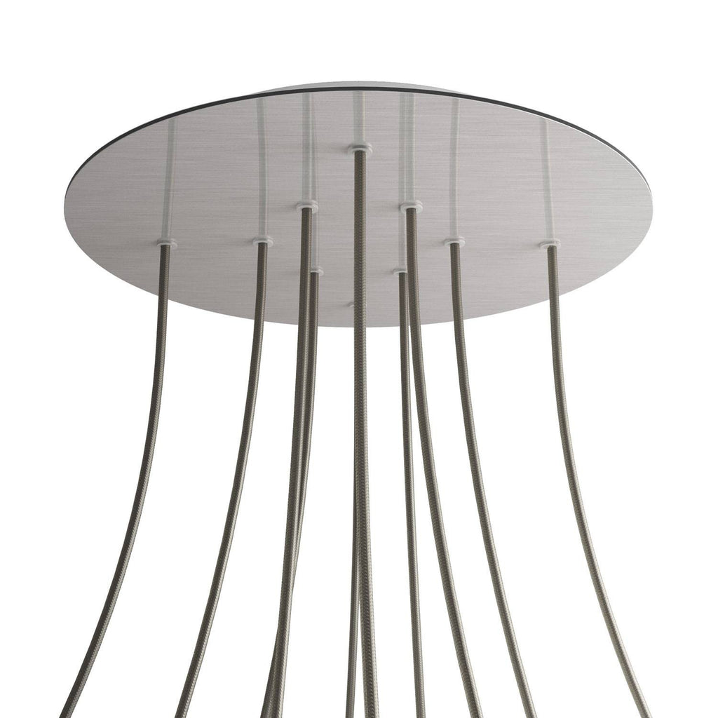 Round XXL Rose-One 10-hole ceiling rose kit, 400 mm Cover
