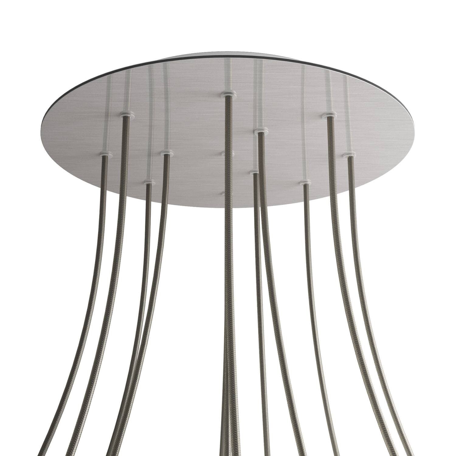 Round XXL Rose-One 12-hole ceiling rose kit, 400 mm Cover