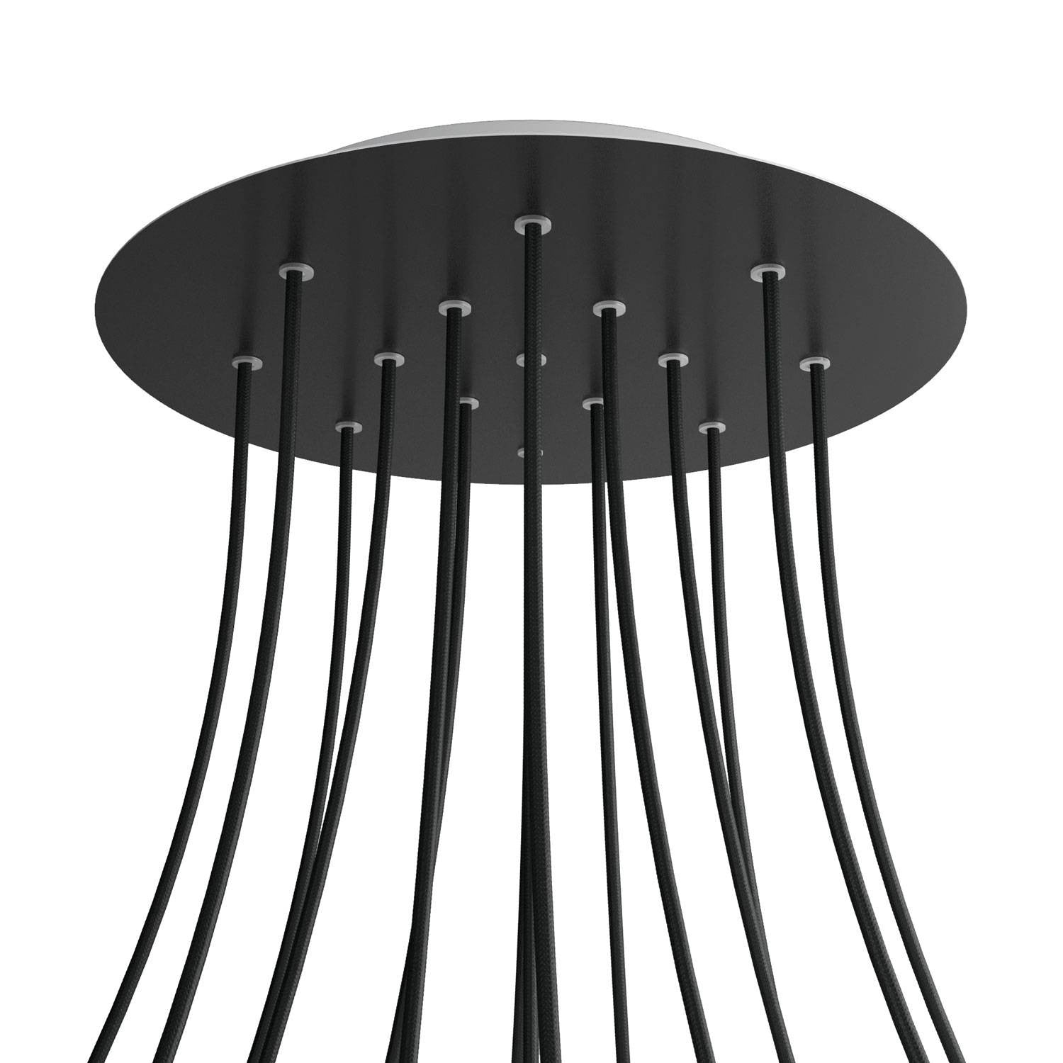 Round XXL Rose-One 15-hole ceiling rose kit, 400 mm Cover
