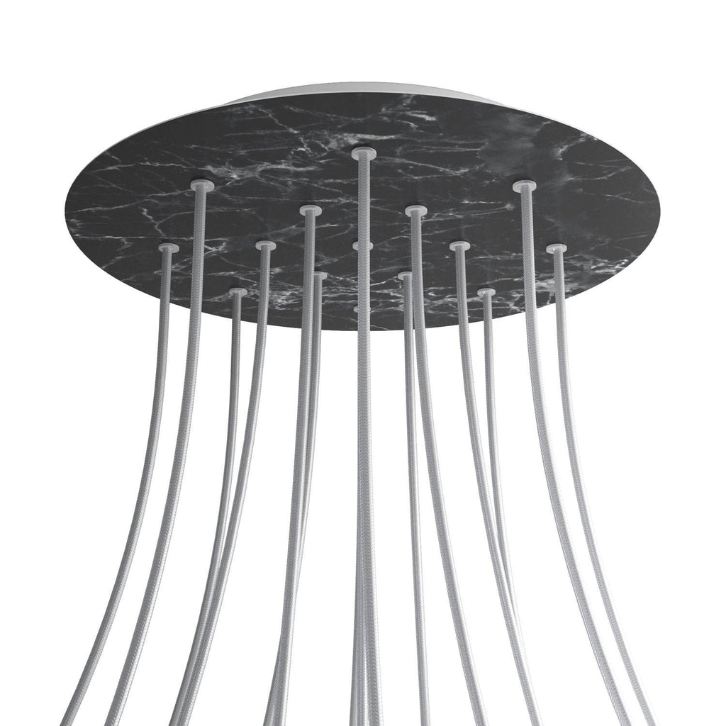 Round XXL Rose-One 15-hole ceiling rose kit, 400 mm Cover