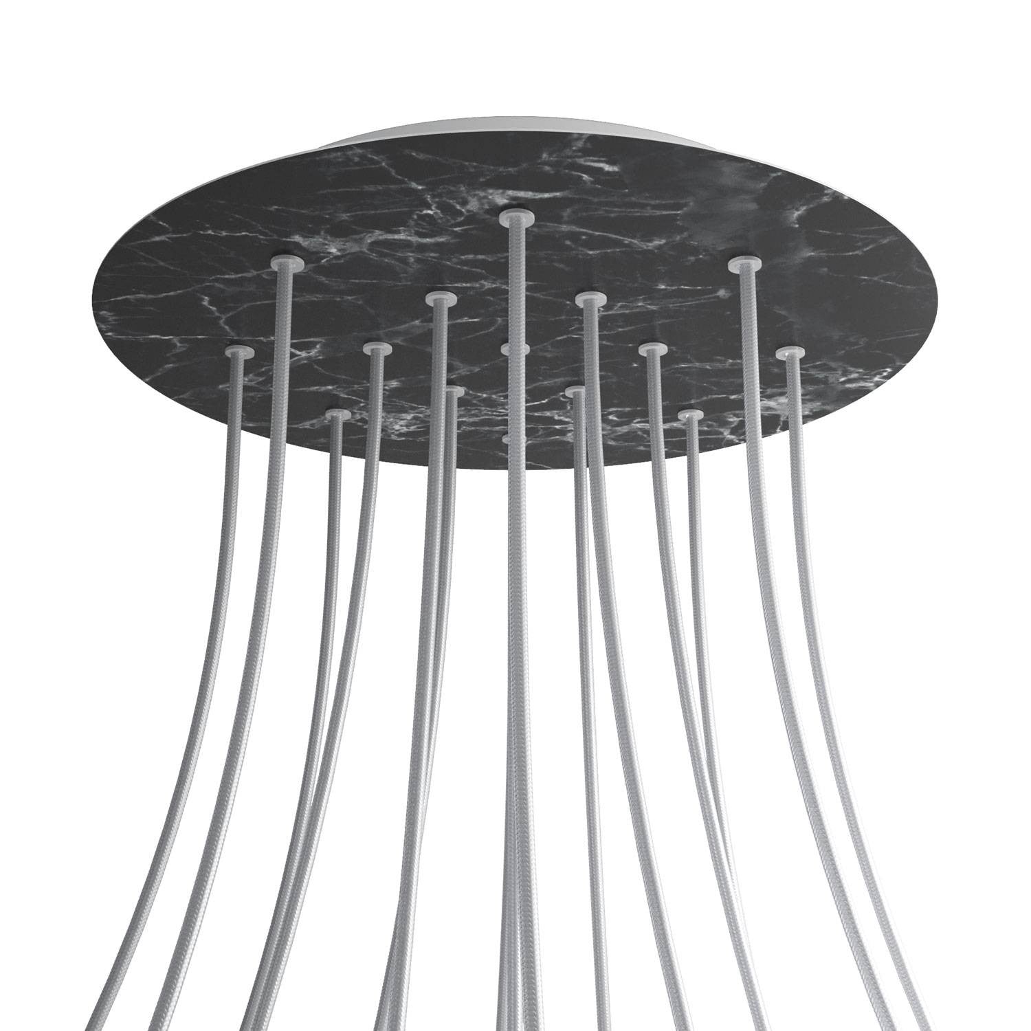 Round XXL Rose-One 15-hole ceiling rose kit, 400 mm Cover