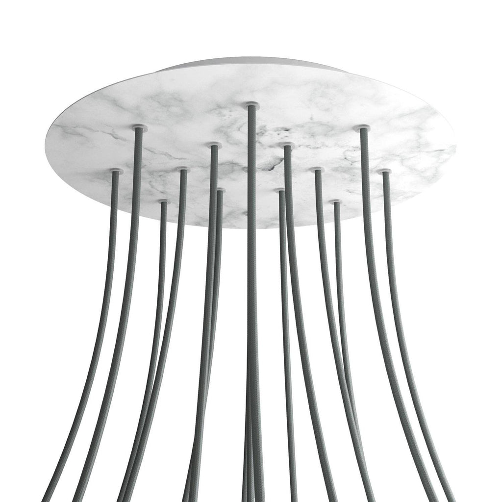 Round XXL Rose-One 15-hole ceiling rose kit, 400 mm Cover