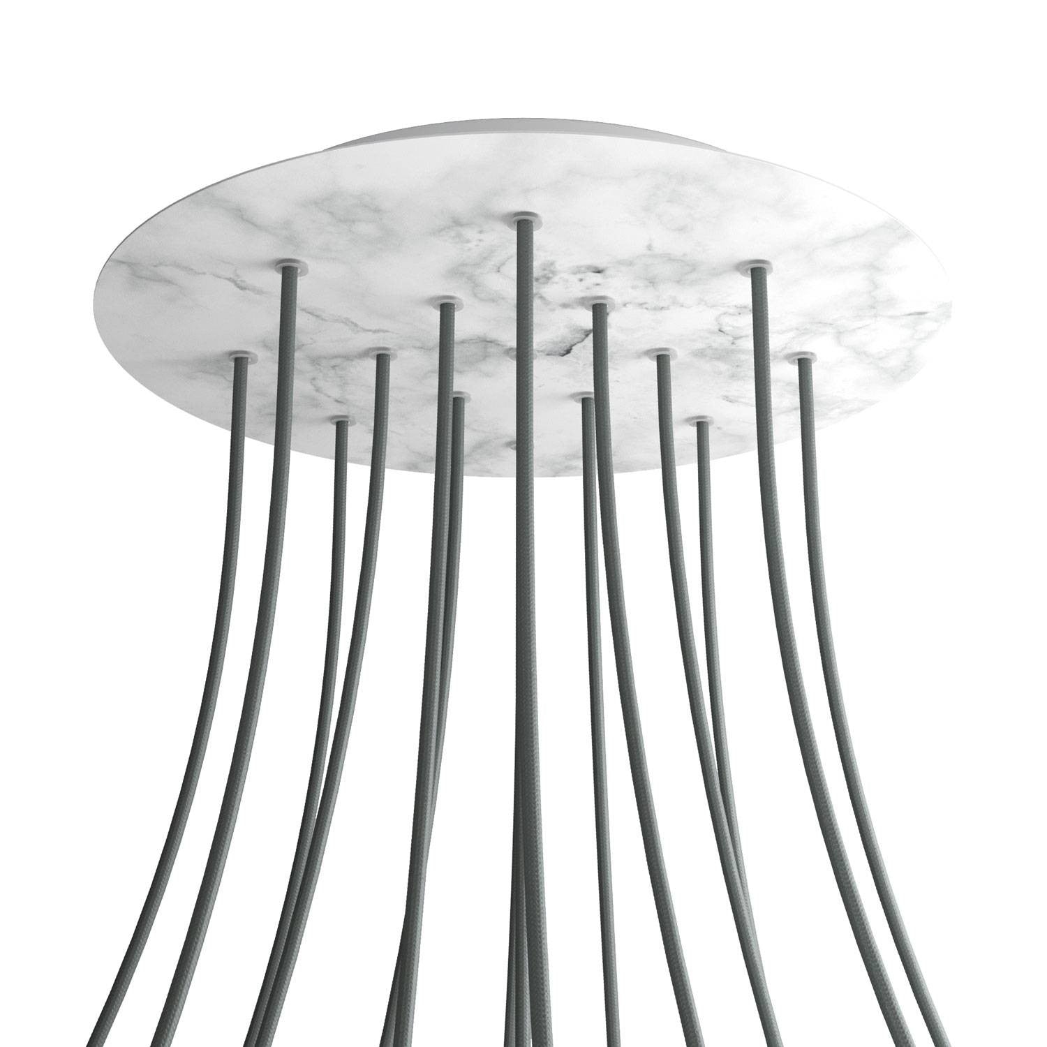 Round XXL Rose-One 15-hole ceiling rose kit, 400 mm Cover